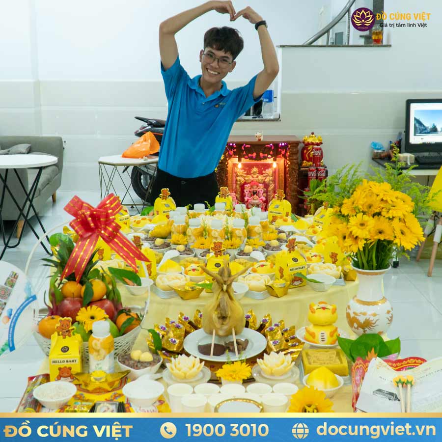 Bày trí mâm cúng đẹp mắt