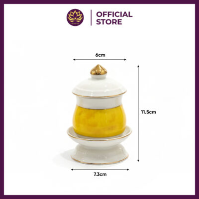 Bộ Đồ Thờ Gốm Sứ Cao Cấp Vân Đá Vàng 20 bo binh vang 1 hu