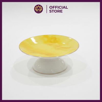 Bộ Đồ Thờ Gốm Sứ Cao Cấp Vân Đá Vàng 19 bo binh vang 1dia