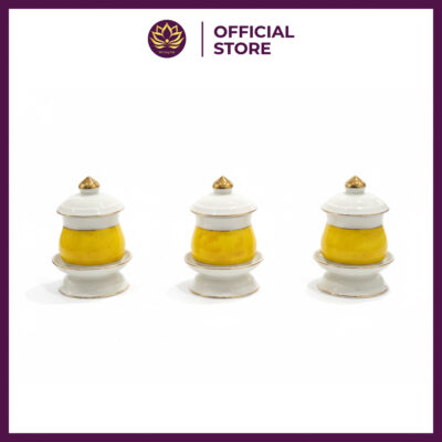 Bộ Đồ Thờ Gốm Sứ Cao Cấp Vân Đá Vàng 21 bo binh vang 3 hu