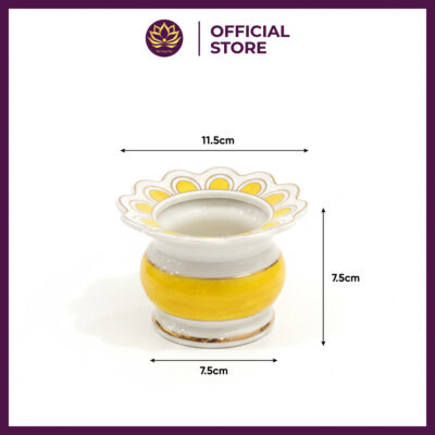Bộ Đồ Thờ Gốm Sứ Cao Cấp Vân Đá Vàng 14 bo binh vang lu nhang