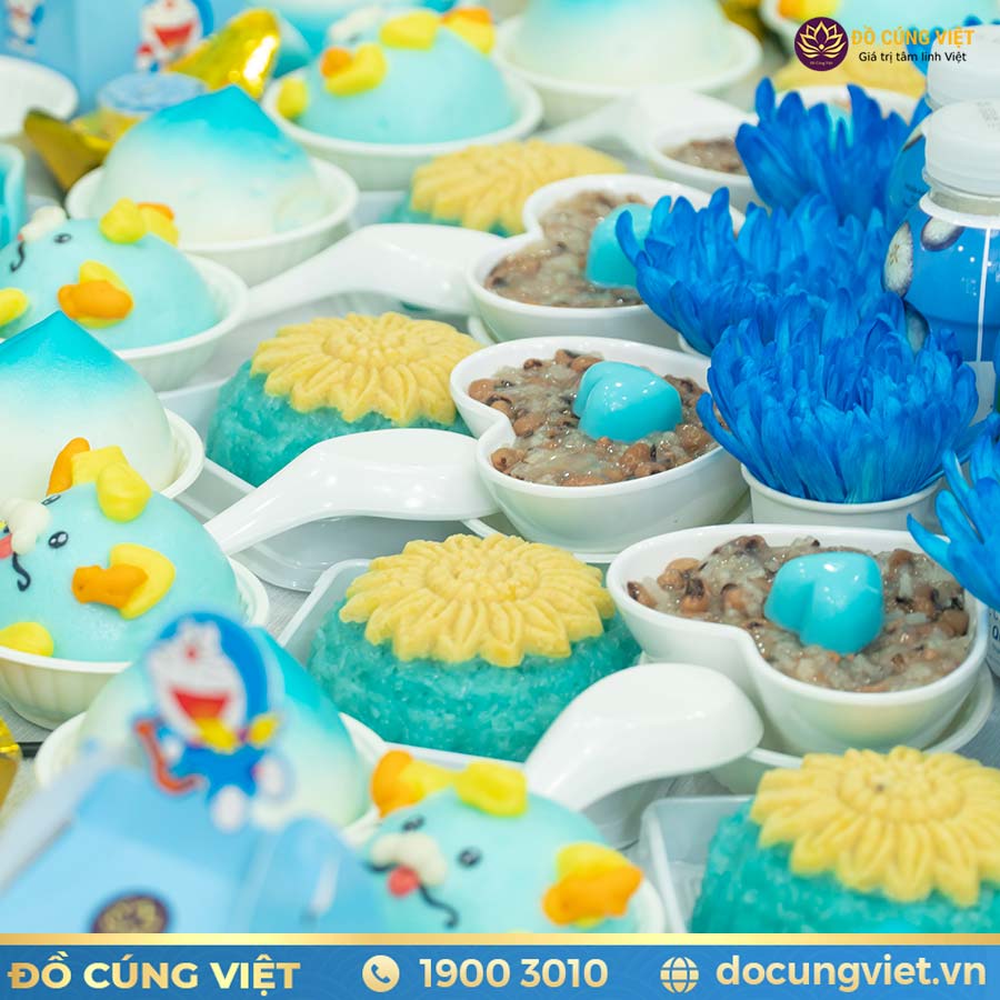 Chè đậu nếp cúng đầy tháng bé trai