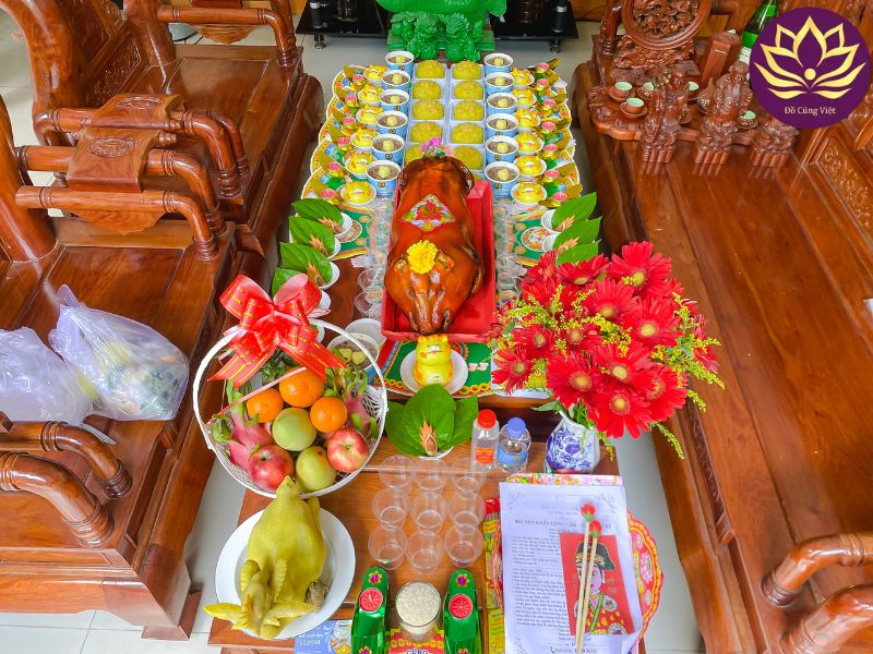 lễ vật mâm cúng đầy tháng