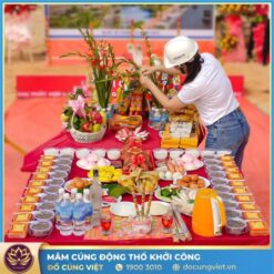 Mâm cúng động thổ khởi công