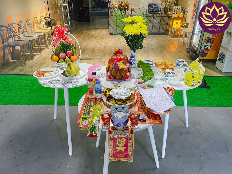 Mâm cúng khai trương đầu năm