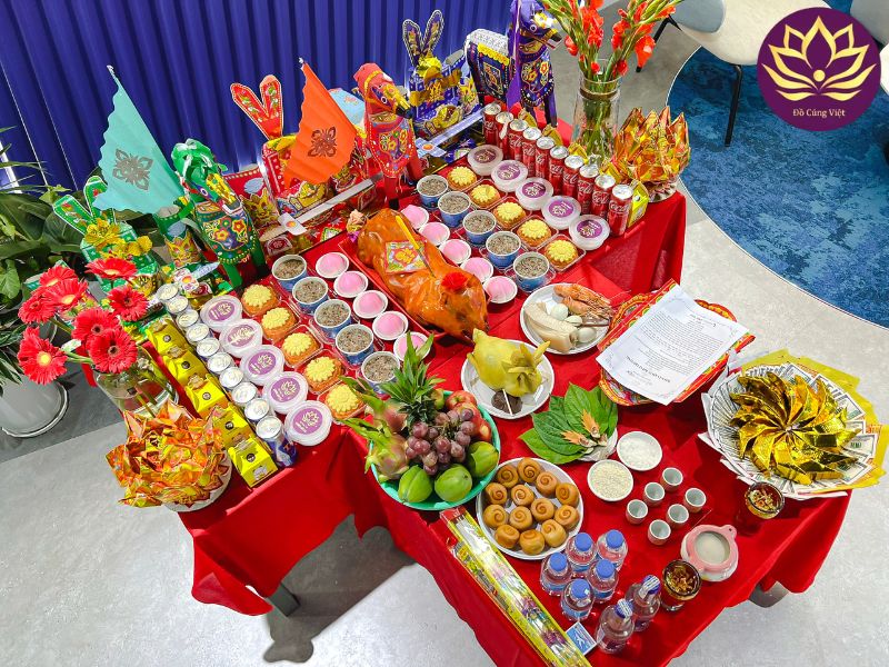 mâm cúng khai trương đầu năm