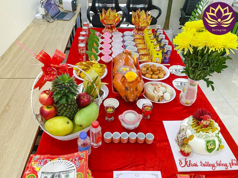 danh sách mâm cúng khai trương công ty