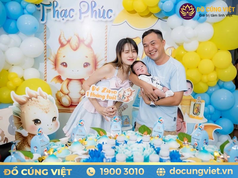 Ý nghĩa lễ cúng đầy tháng bé trai