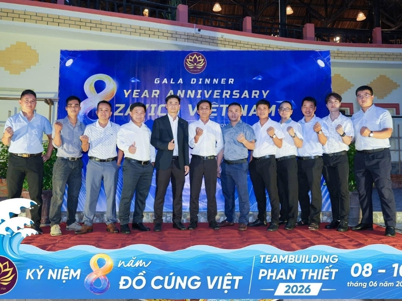Đội ngũ lãnh đạo Đồ Cúng Việt và Đồ Cúng Việt Đà Nẵng tại teambuilding 2026