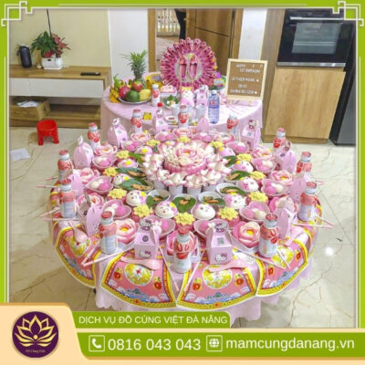 Mâm cúng đầy tháng bé gái miền trung 5 Mam cung day thang be gai mien trung 2