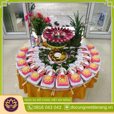 Mâm cúng đầy tháng chay cho bé gái Gói 1