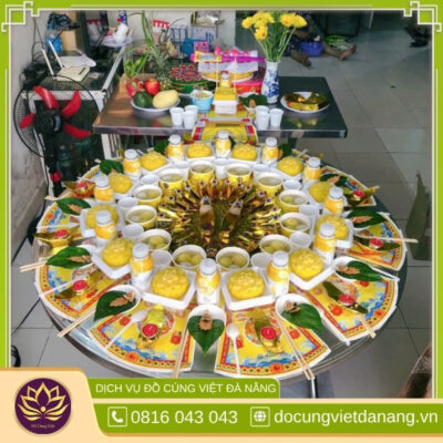 Mâm cúng đầy tháng chay cho bé gái 6 Mâm cúng đầy tháng chay cho bé gái Gói 2