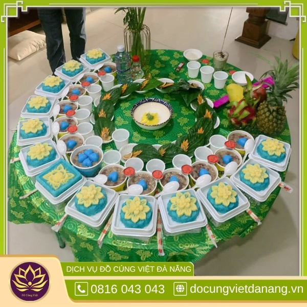 Mâm Cúng đầy Tháng Chay Cho Bé Trai Gói Cơ Bản