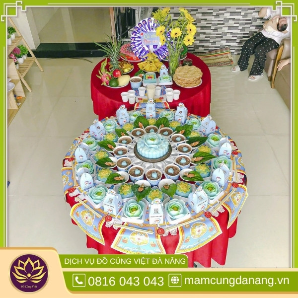 Mâm cúng đầy tháng cho bé trai đơn giản 2 Mâm cúng đầy tháng cho bé trai đơn giản
