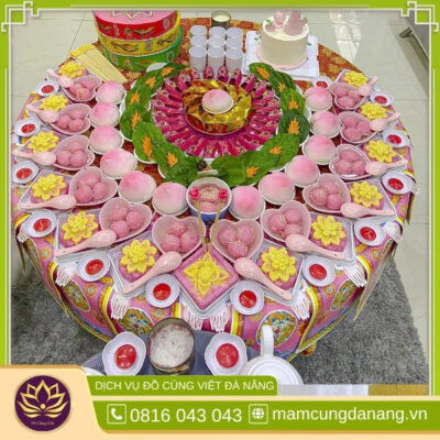 Mâm cúng thôi nôi bé gái miền Trung 5 Mâm cúng thôi nôi bé gái phong tục miền Trung
