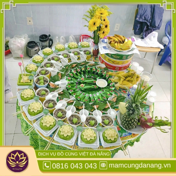 Mâm cúng thôi nôi cho bé trai đơn giản 2 Mâm cúng thôi nôi bé trai đơn giản