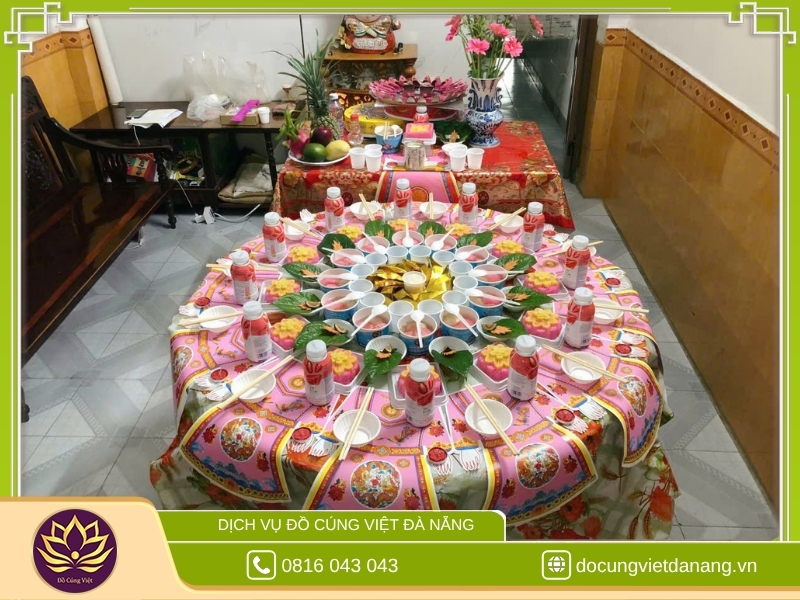 Mâm cúng thôi nôi chay cho bé gái 9 Mâm Cúng Thôi Nôi Chay Bé Gái Gói 2 Giao đến Anh Tuấn Tại Ngũ Hành Sơn