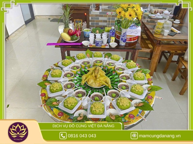 Mâm cúng thôi nôi cho bé trai đơn giản 4 Mâm thôi nôi bé trai giao tận nơi cho chị Ngọc – Cẩm Lệ